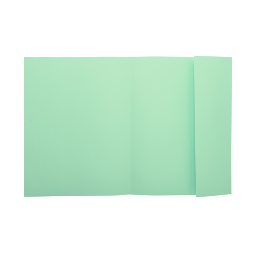 Subcarpeta cartulina con 1 solapa lateral exacompta en formato din a-4, color verde claro.