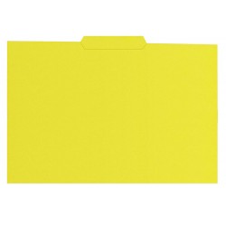 Subcarpeta cartulina con pestaña central gio by elba en formato din a-4, color amarillo.
