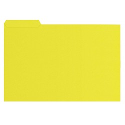 Subcarpeta cartulina con pestaña derecha gio by elba en formato din a-4, color amarillo.