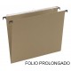 Carpeta colgante grafoplas con visor superior largo 290 mm. folio prolongado, kraft