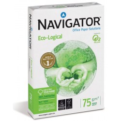 Papel navigator eco-logical, din a4, 75 grs/m². paquete de 500 hojas