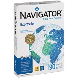 Papel navigator expression din a-4 de 90 grs. paquete de 500 hojas.