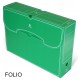 Caja de archivo definitivo grafoplas folio, polipropileno verde