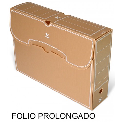 Caja de archivo definitivo grafoplas folio prolongado, polipropileno marrón
