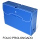 Caja de archivo definitivo grafoplas en formato folio prolongado, polipropileno azul.