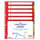 Separador 10 posiciones en polipropileno extra con multitaladro, especial fundas grafoplas folio, colores surtidos traslúcidos