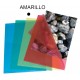 Dossier con uñero en polipropileno piel de naranja grafoplas folio, amarillo transparente
