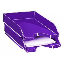 Bandeja portadocumentos cep gloss en color violeta vivo.