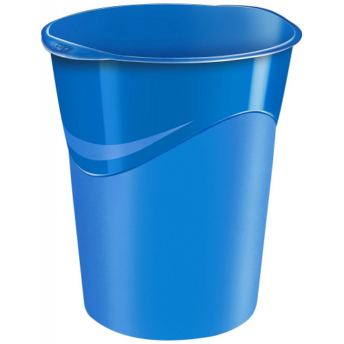 Papelera de polipropileno cep gloss en color azul.