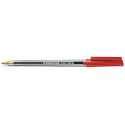 Bolígrafo staedtler stick 430 m rojo.