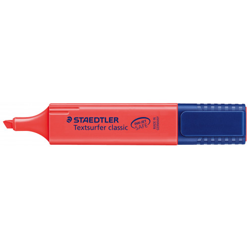 Marcador fluorescente staedtler textsurfer classic 364 rojo.