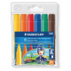 Rotulador escolar staedtler noris club 340 jumbo en colores surtidos, estuche de 6 uds.
