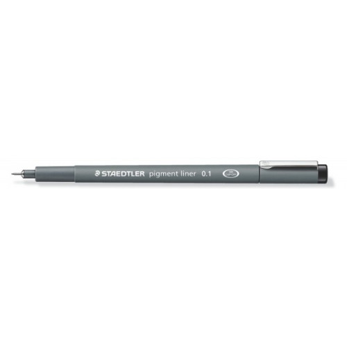 Rotulador calibrado staedtler pigment liner 308 0,1 mm. negro