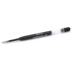 Recambio de bolígrafo inoxcrom con punta media en color negro.