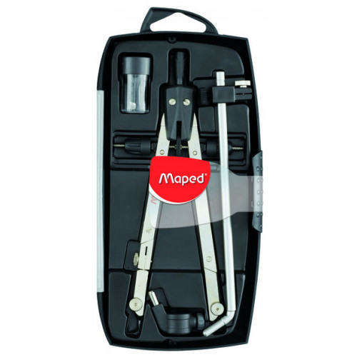 Estuche de compás técnico maped con bigotera con alargadera.