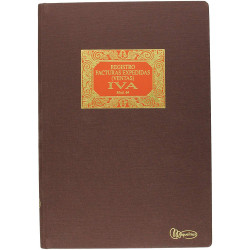 Libro de contabilidad registro facturas expedidas (ventas) - i.v.a. mod. 64 miquelrius folio natural, 100 hj. 102 grs/m².