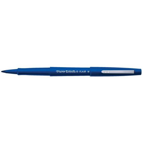 Rotulador paper mate nylon flair azul.