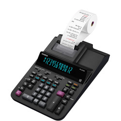 Calculadora con impresora casio fr-620re de 12 dígitos.
