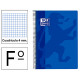 Cuaderno espiral tapa extradura oxford classic, fº, 80 hj. 90 grs/m². 4x4 c/m. colores vivos