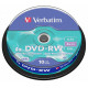Dvd-rw verbatim serl 4,7 gb 4x 120 min superficie matt silver, 10 pack spindle.