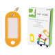 Llavero portaetiqueta q-connect, amarillo, caja de 100 uds.