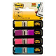 Marcapáginas 3m post-it index, 11,9x43,1 mm. amarillo, azul, rosa y violeta brillantes, dispensador de 4x35 uds.