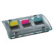 Dispensador marcapáginas 3m post-it index, 25,4x43,2 mm. millenium, negro