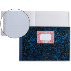 Libro miquelrius cartoné de rayado horizontal en formato Fº apaisado, 100 hj. 70 grs.