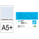 Recambio de anillas con 2 taladros liderpapel, 4º apaisado, 100 hj. 60 grs/m². 4x4 c/m.
