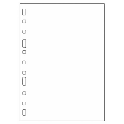 Recambio de anillas con 11 taladros multifin 3002 en formato 4º natural, 50 hj. 90 grs. liso, s/m.