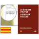 Libro de registro de visitas en castellano/catalán liderpapel en formato din a-4.