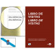 Libro de registro de visitas castellano/gallego liderpapel en formato din a-4.