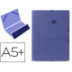 Carpeta de gomas bolsa en cartón pintado de 540 grs/m². liderpapel, 4º, azul