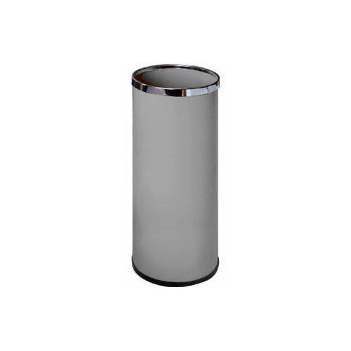 Paragüero metálico con aro cromado sie 301, Ø 21,5x50 cm. 20 litros. gris