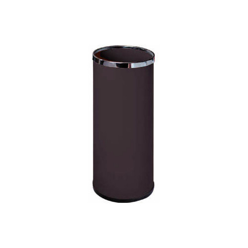 Paragüero metálico con aro cromado sie 301, Ø 21,5x50 cm. 20 litros. negro