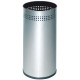 Paragüero metálico con perforado superior sie 314, Ø 21,5x50 cm. 20 litros. plata