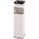 Cenicero - papelera metálica sie 403, 66x19x19 cm. 24 litros. blanco