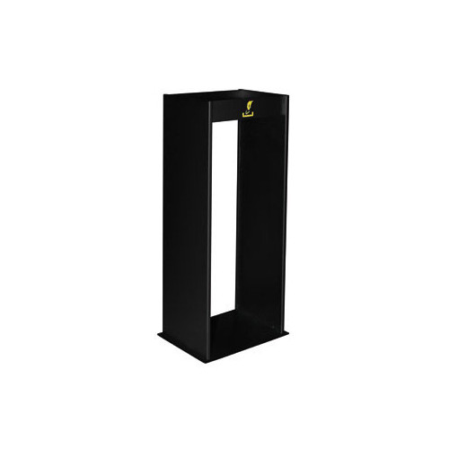 Cenicero metálico de pié para exteriores sie 407, 77x30x24,5 cm. negro