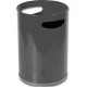 Papelera metálica con asas sie 101, Ø 21,5x31,5 cm. 12 litros. negro