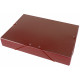 Carpeta de proyectos con gomas en cartón gofrado liderpapel en formato folio, lomo 50 mm. color rojo.