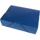 Carpeta de proyectos con gomas en cartón gofrado liderpapel en formato folio, lomo 90 mm. color azul.