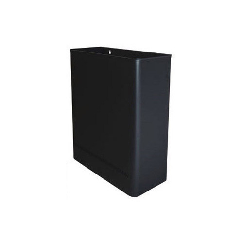 Papelera metálica de pared con perforado inferior sie 98, 36x15x46 cm. 25 litros, negro