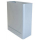 Papelera metálica de pared con perforado inferior sie 98, 36x15x46 cm. 25 litros. plata