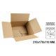Caja para embalar - fondo automático, canal simple de 3 mm. q-connect, 210x170x110 mm. marrón