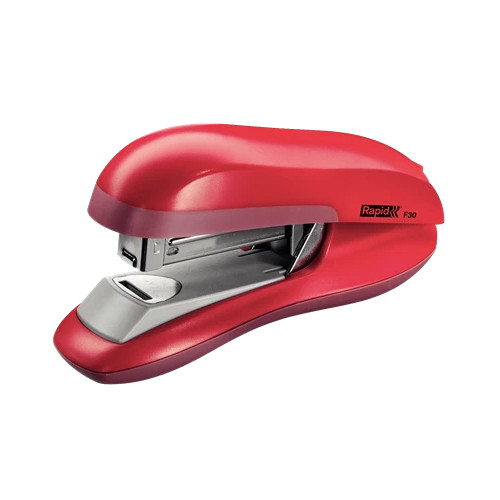 Grapadora de sobremesa rapid f30 flat clinch, rojo