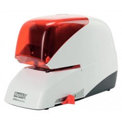 Grapadora eléctrica rapid 5050e flatclinch, plata/naranja