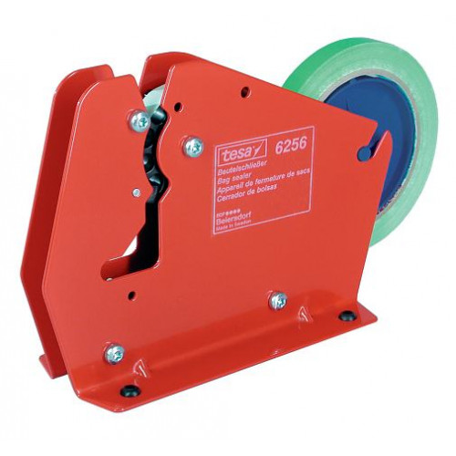 Máquina precintadora de bolsas tesa 12 mm. en color rojo.