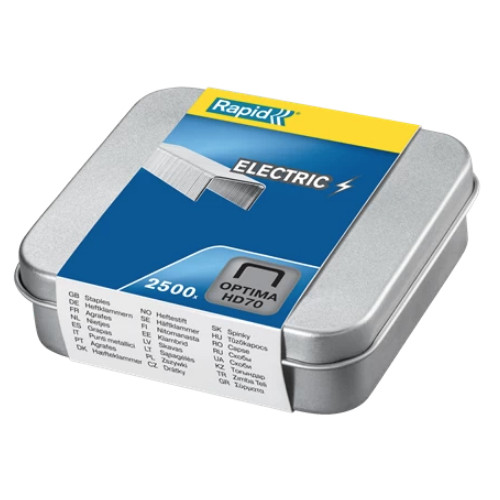 Grapas rapid optima hd70 galvanizadas, caja de 2.500 uds.