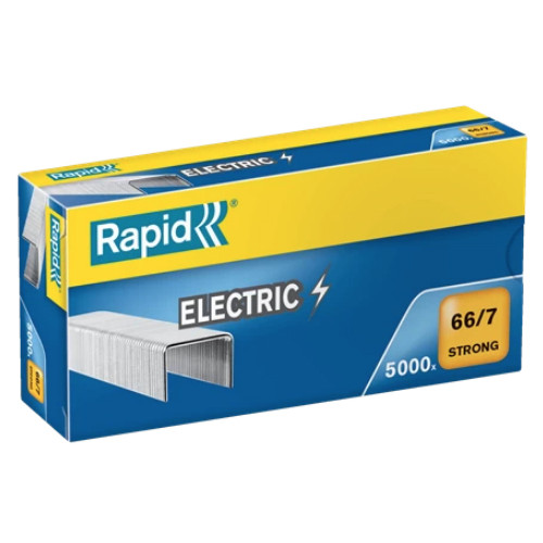 Grapas rapid 66 strong galvanizadas 66/7, caja de 5.000 uds.