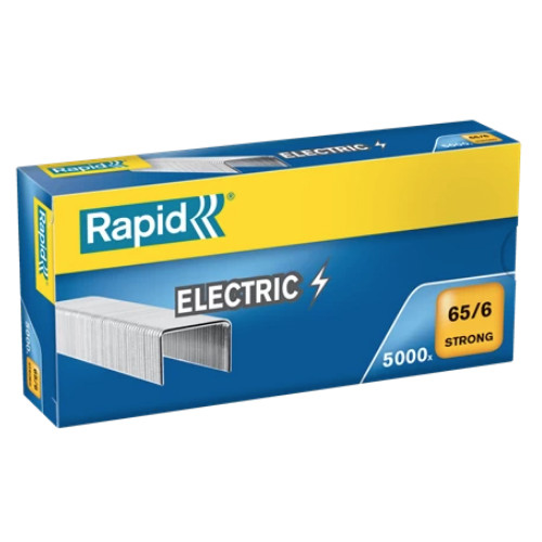 Grapas rapid 65 strong galvanizadas 65/6, caja de 5.000 uds.
